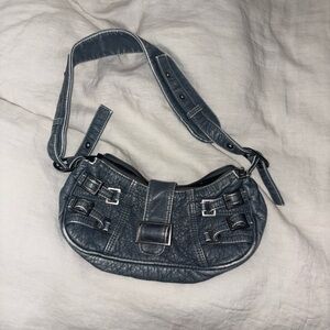 Stylish Blue Leather Women's Bag
